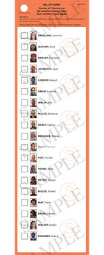 Region 5 - SAMPLE ballot paper